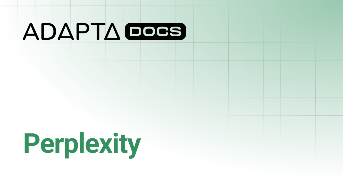 Perplexity | Adapta Docs